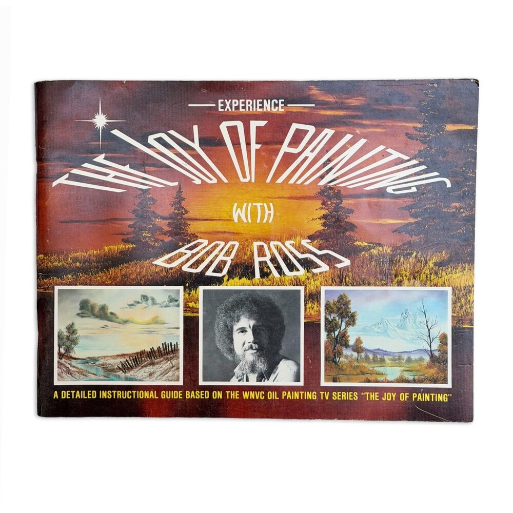 Vintage 1985 Bob Ross Experience The Joy of Painting 3rd Printing Art Guide